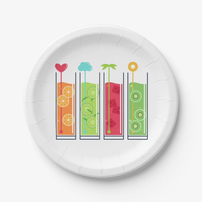 Summer Juices paper plates (Front)