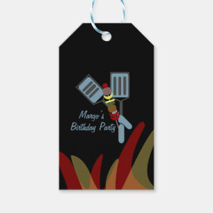 Summer Kabobs Cookout Park Birthday Gift Tags