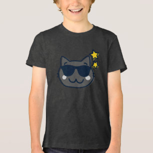 Summer Kawaii Cute Cat  Tri-Blend Shirt