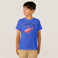 Summer Kids Basic  Boys T-Shirt With Helicopter
