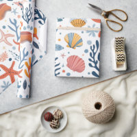 Summer Kid's Birthday Seashells Coral