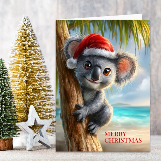 Summer Koala Christmas Holiday Card (Creator Uploaded)