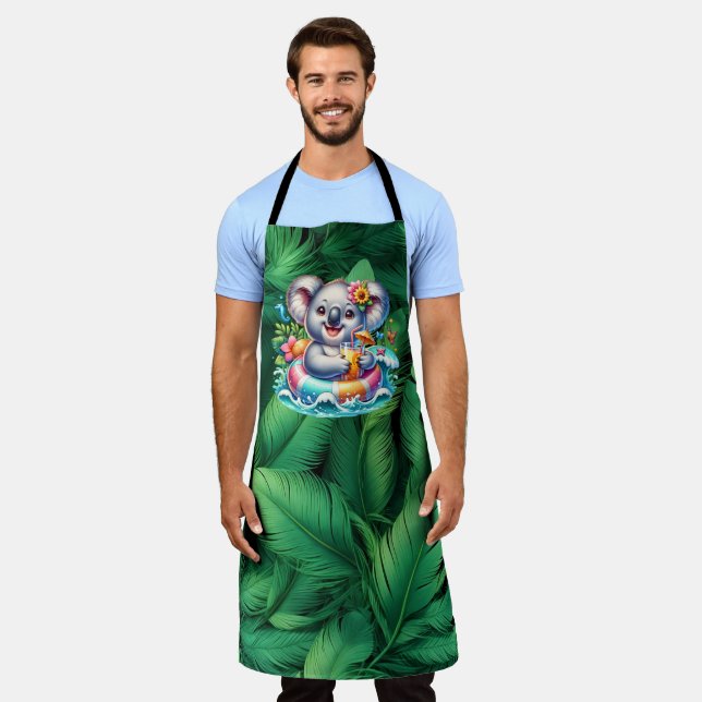 Summer Koala Sublimation Clipart-97702 Apron (Worn)