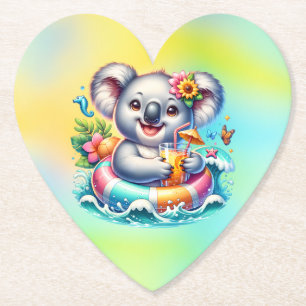 Summer Koala Sublimation Clipart-97702 Paper Coaster