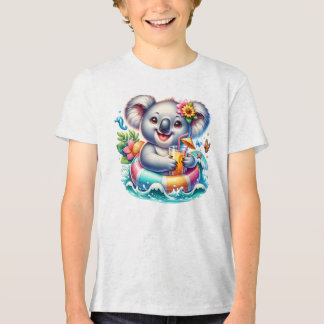 Summer Koala Sublimation Clipart Tri-Blend Shirt
