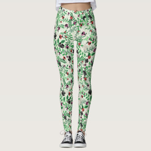 Summer - Lady Bugs, Butterflies and Leaves Leggings