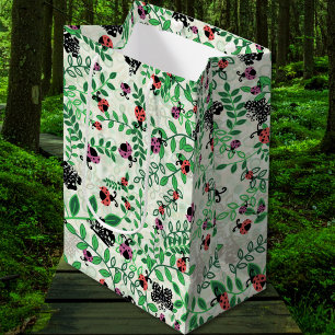 Summer - Lady Bugs, Butterflies Leaves Gift Bag