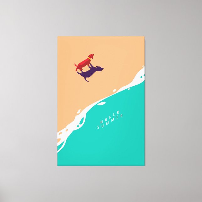 Summer layout canvas print (Front)