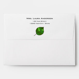 Summer Leaves Green with Address Envelopes