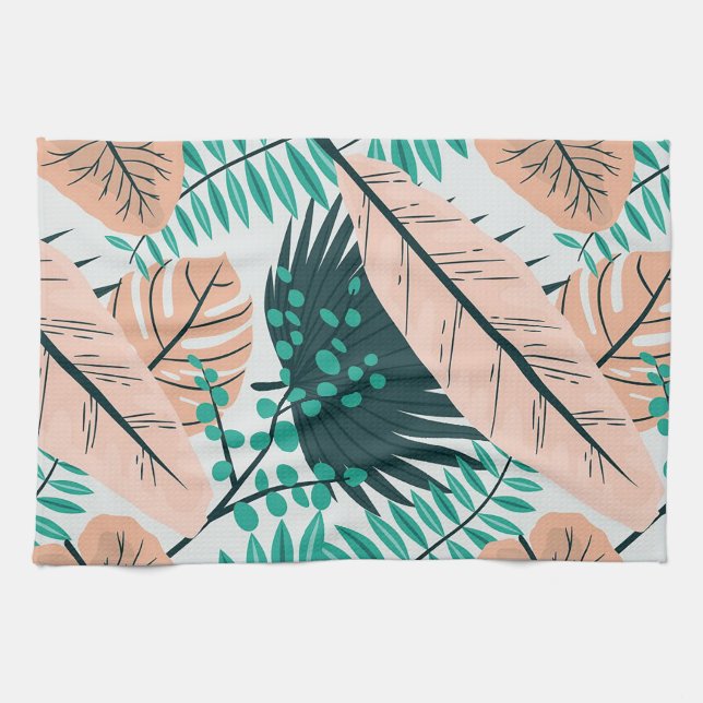 Summer Leaves Tea Towel (Horizontal)