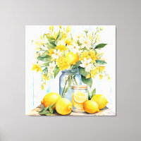 Summer Lemon Blossom Jar