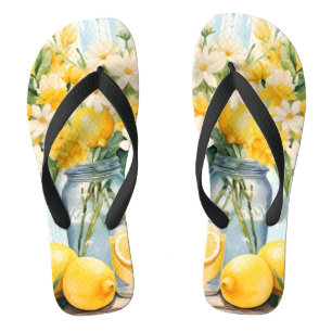Summer Lemon Blossom Jar Jandals