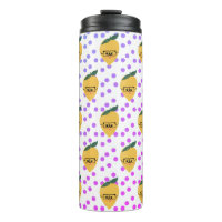 Summer Lemon Citrus Dots Cartoon Hand Drawn