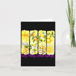 Summer Lemon,coquette Bow Summer Funny Gift Tee Wi Card