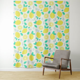 Summer Lemon Pattern in Cream Tapestry