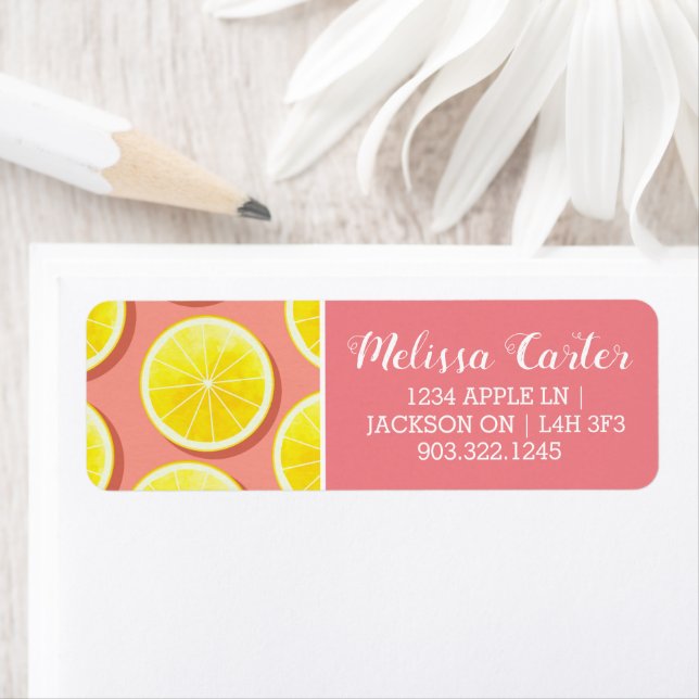 Summer Lemon Slices Pattern (Insitu)