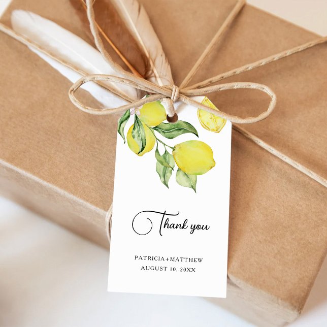 Summer Lemon wedding gift tags (Creator Uploaded)