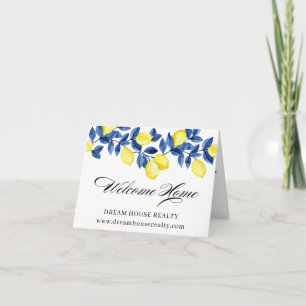 Summer Lemon Welcome Home Real Estate Card