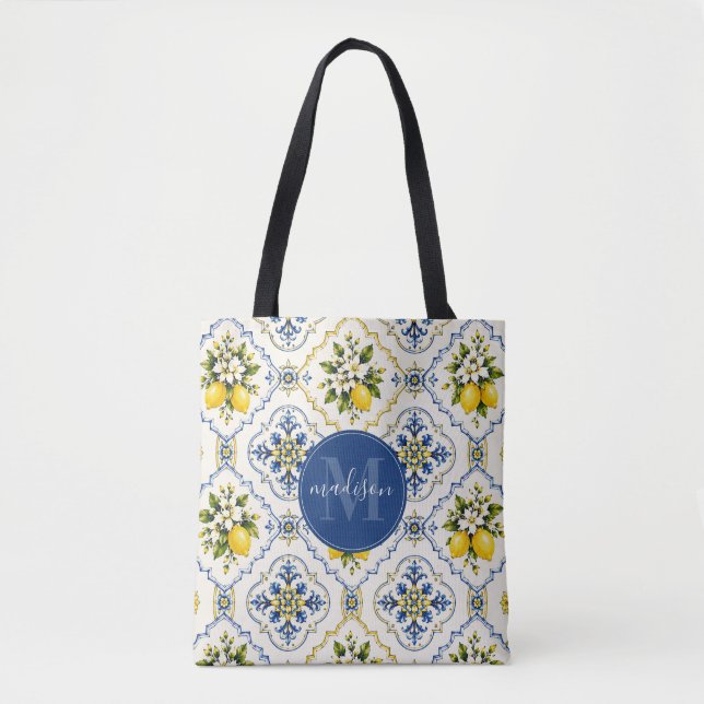 Summer Lemons Tote Bag (Front)