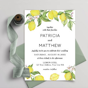 Summer lemons Wedding Invitation