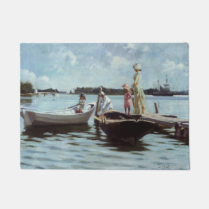 Summer Life in the Islelets (by Albert Edelfelt) Doormat