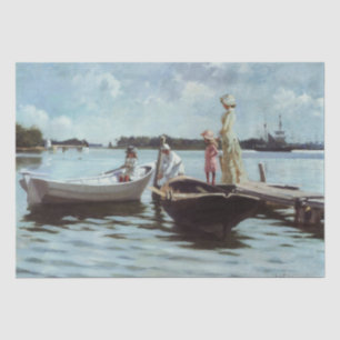 Summer Life in the Islelets (by Albert Edelfelt) Tissue Paper