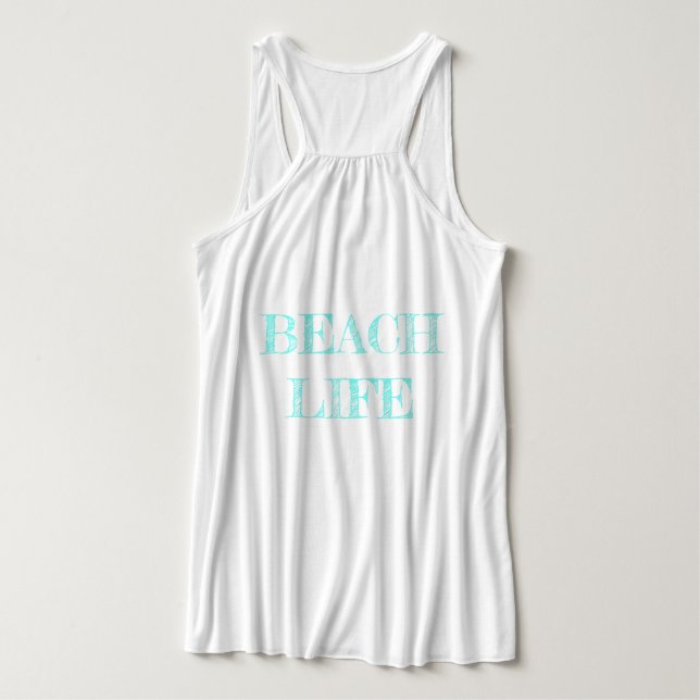 Summer Lighthouse 3; Women's Flowy Tank Top (Design Back)