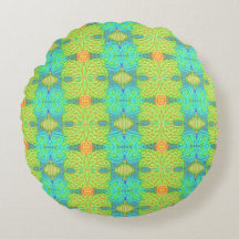 Summer Lime Round Pillow