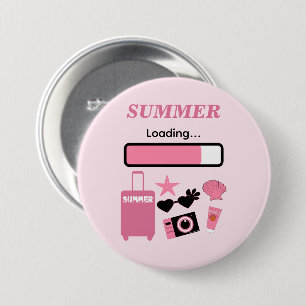 Summer Loading Pink Button
