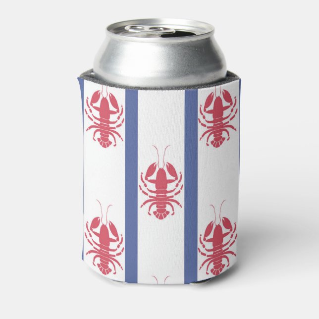 Summer Lobster Theme Can Cooler (Can Back)