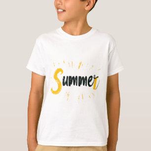 Summer Logo - Summer Text Design T-Shirt