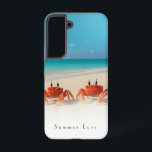 Summer Love – Samsung Galaxy S22 Tough Case<br><div class="desc">Two crabs. One summer. Zero regrets. This Samsung Galaxy S22 Tough Case features a beachy blend of ocean blue and soft sand, with a cheeky crab duo lounging left and right—so comfy they’re slipping off the scene. Their little legs and claws wrap around the sides of the case, giving it...</div>