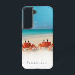 Summer Love – Samsung Galaxy S22 Tough Case<br><div class="desc">Two crabs. One summer. Zero regrets. This Samsung Galaxy S22 Tough Case features a beachy blend of ocean blue and soft sand, with a cheeky crab duo lounging left and right—so comfy they’re slipping off the scene. Their little legs and claws wrap around the sides of the case, giving it...</div>