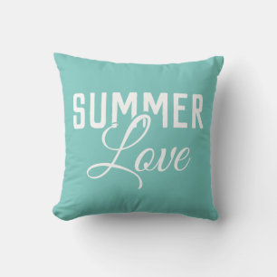 SUMMER LOVE typography Cushion