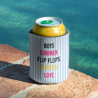 Summer Lovin Fiesta Bridal Party Personalised Can Cooler