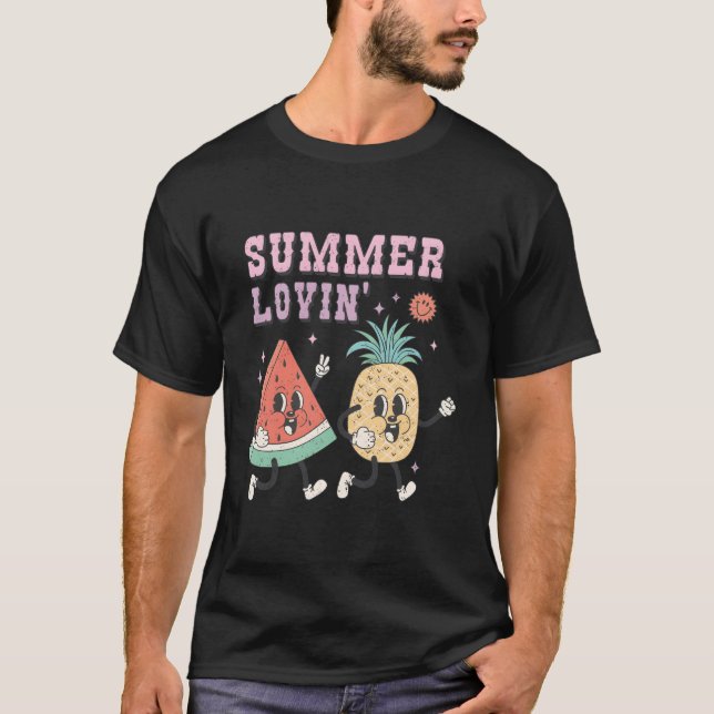 Summer Loving Watermelon And Eapple Coon T-Shirt (Front)