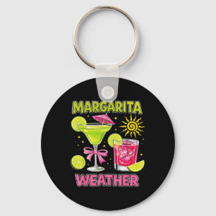 Summer Margarita Weather Funny Drinking tail Humou Key Ring