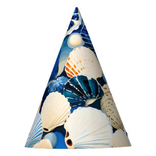 Summer Marine Seashells Party Hat