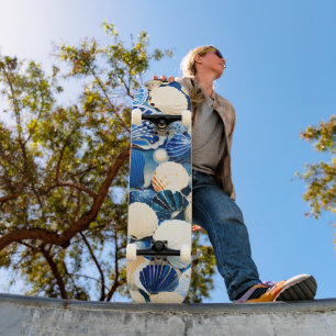 Summer Marine Seashells Skateboard