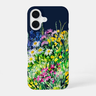 Summer meadow, wild flowers iPhone 16 case