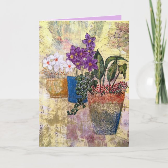 Summer Medley of Flowers Card (Front)