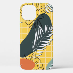 Summer memphis seamless pattern,abstract shapes an iPhone 12 case