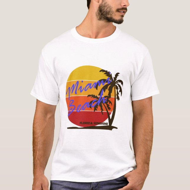 Summer miami beach- florida  T-Shirt (Front)