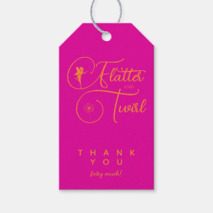 Summer Minimalist Fairy Modern Birthday Thank You Gift Tags