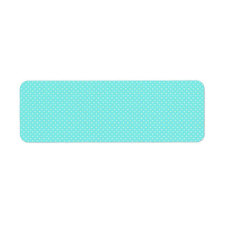 Summer Mint Green Polka Dot Hearts on Aqua Blue