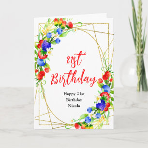 Summer Mixed Berries Birthday Card