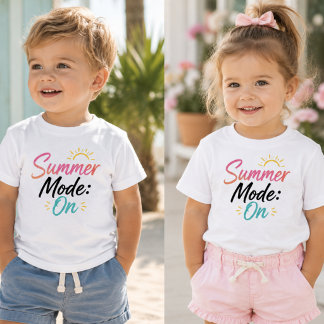 Summer Mode On Baby Tshirt