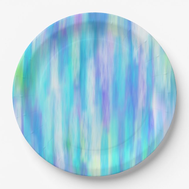 Summer Modern Abstract Paper Plate (Front)
