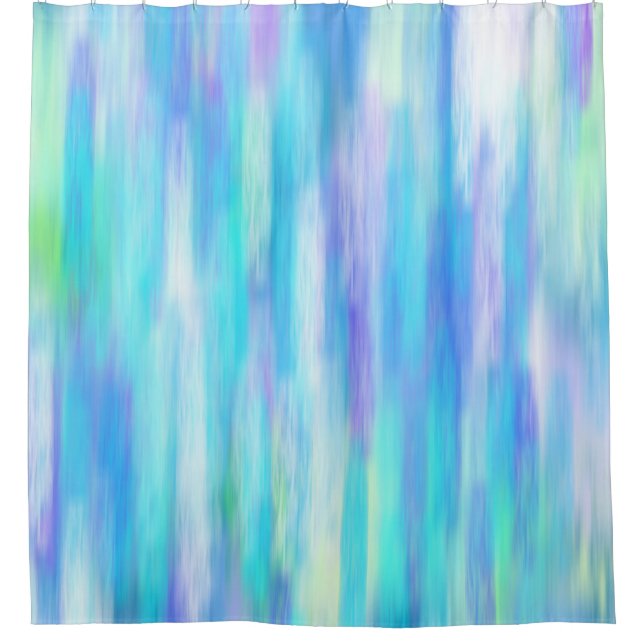 Summer Modern Abstract Shower Curtain (Front)