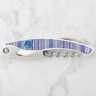 Summer Modern Navy Blue Boat Stripes Collection Corkscrew